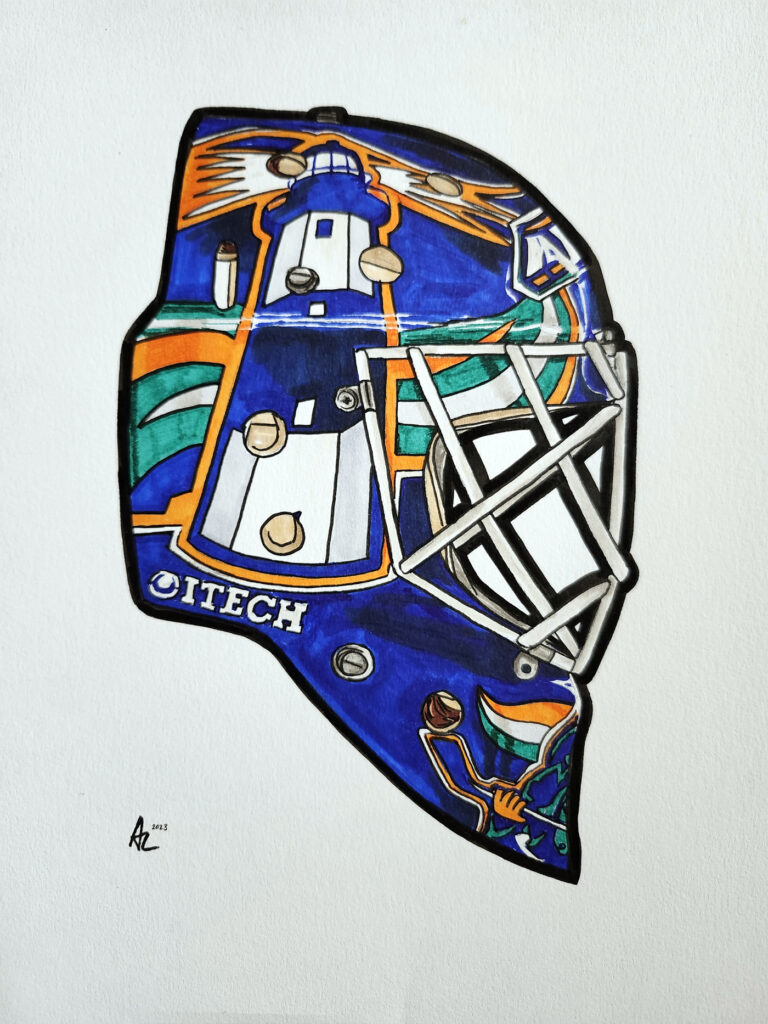 Eric Fichaud's Islanders mask
